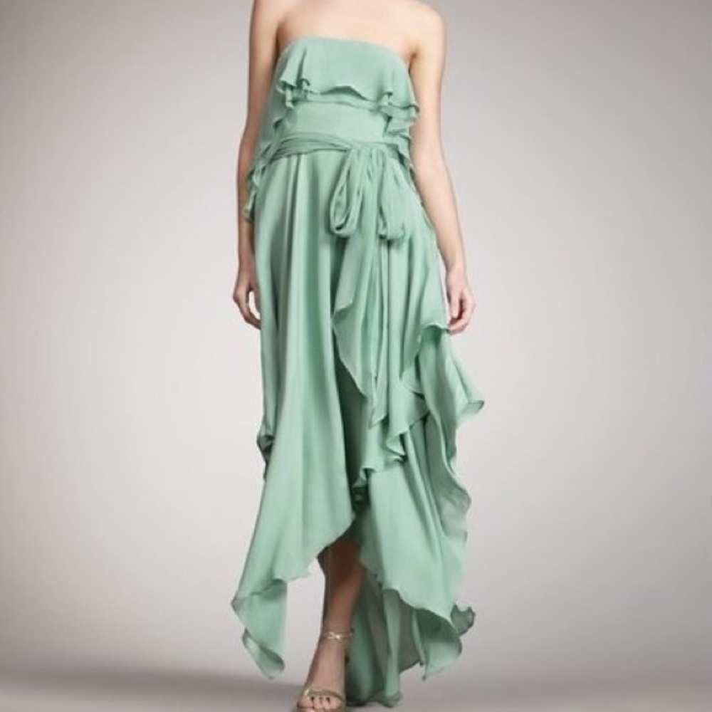 NWT Halston Heritage Handkerchief Silk Dress